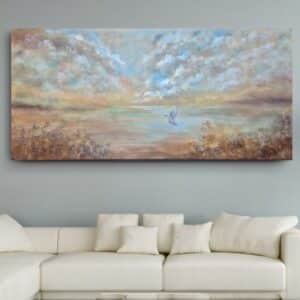 Liggende maleri - 170 x 80 x 4 cm