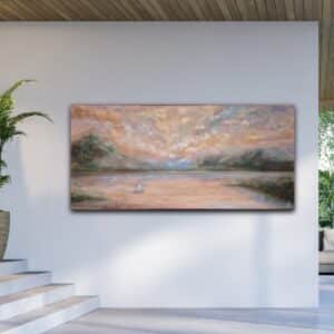 Liggende maleri - 170 x 80 x 4 cm