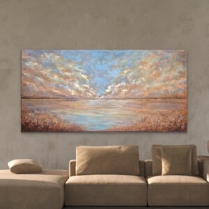 Breathing the Light - Stort maleri (100 x 200 cm)